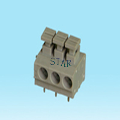 gray pcb 5.0mm screwless terminal block ST5111-5.0