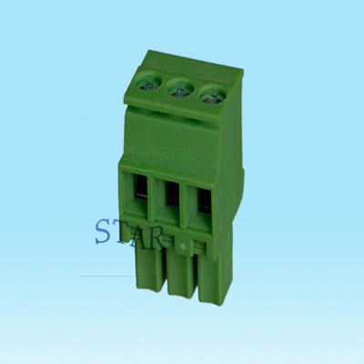 3.81mm pitch plug in screw terminal block ST73D-3.81