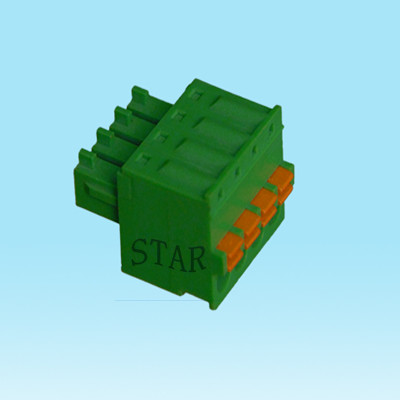 3.81mm pitch spring pluggable terminal block ST73H-3.81