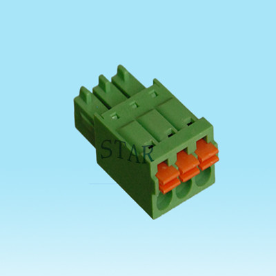 3.5mm pitch spring pluggable terminal block ST73J-3.50