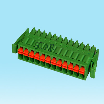pcb 3.81mm spring pcb terminal block ST73L-3.81